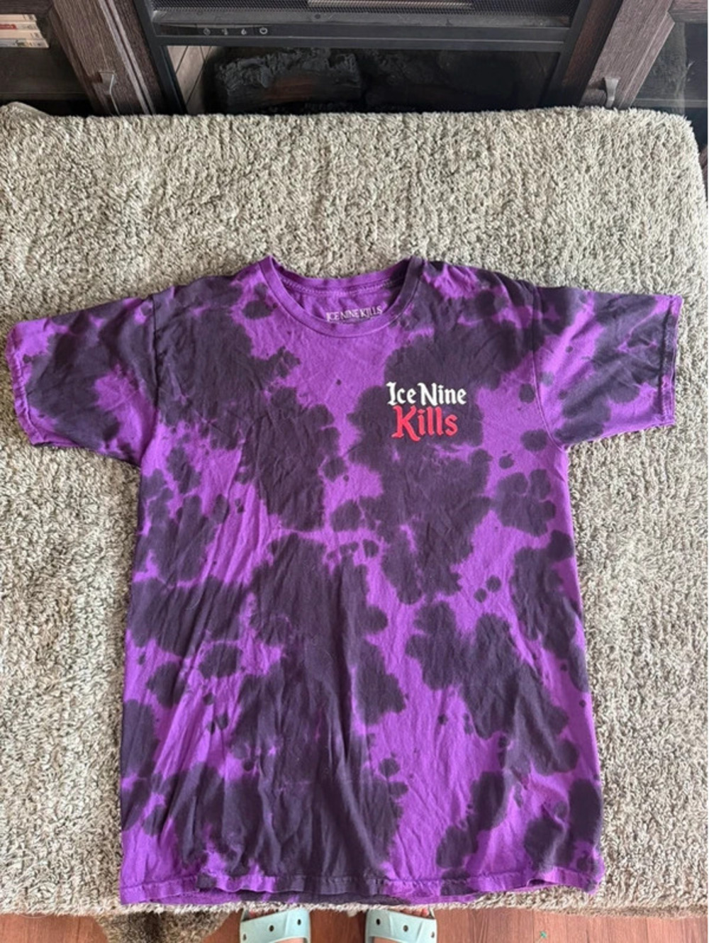 Ice Nine Kills Purple Tie-Dye Graphic T-Shirt Size Large
